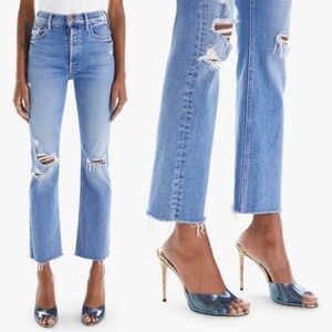 MOTHER the Tripper Ankle Fray Play Like A Pirate Jeans